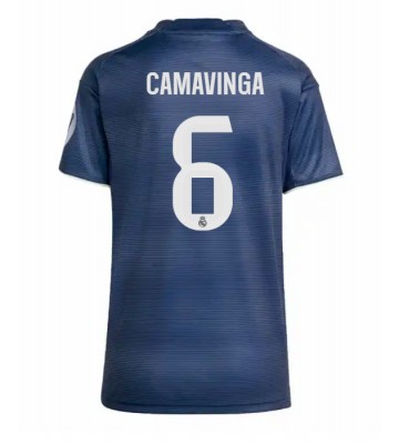 Real Madrid Eduardo Camavinga #6 Replica Away Stadium Shirt for Women 2025-26 Short Sleeve